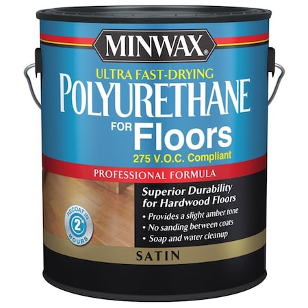 Minwax Minwax Ultra Satin Clear Water-Based Fast-Drying Polyurethane 1 gal 140030000